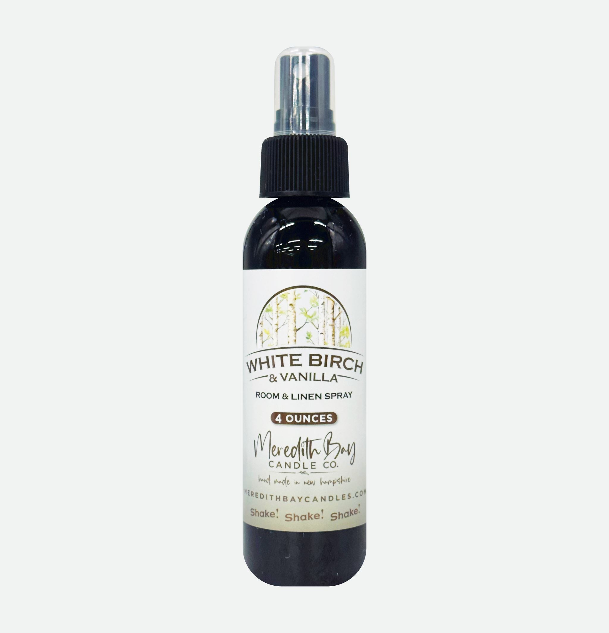 White Birch & Vanilla Room & Linen Spray Meredith Bay Candle Co
