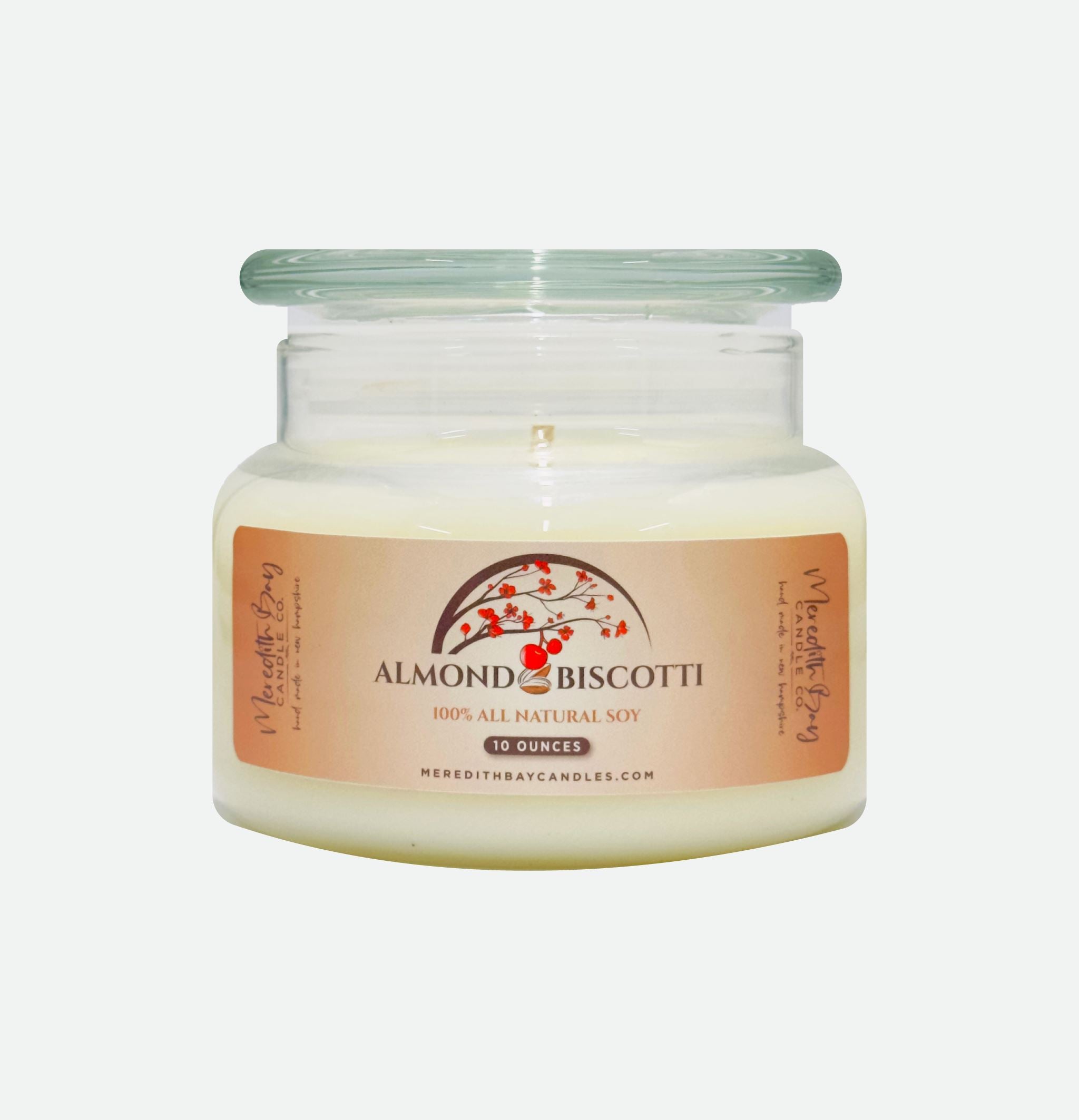 Almond Biscotti Soy Candle Soy Candle Meredith Bay Candle Co 10 Oz