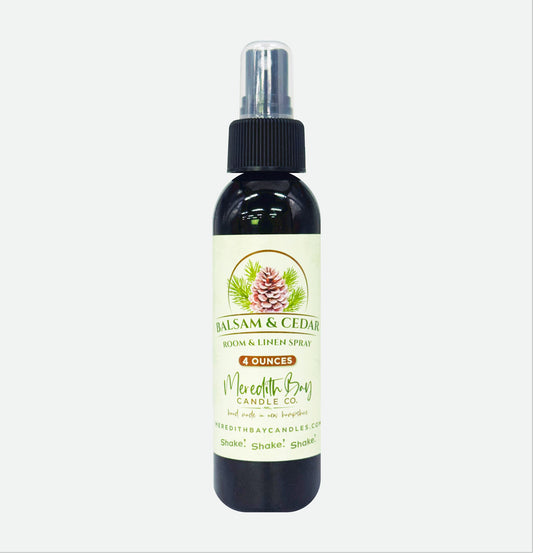 Balsam And Cedar Room & Linen Spray Room & Linen Spray Meredith Bay Candle Co