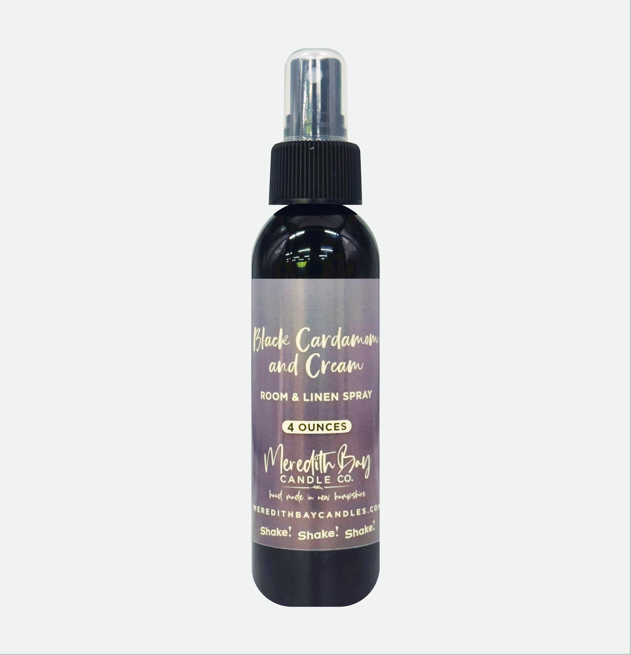 Black Cardamom & Cream Room & Linen Spray Meredith Bay Candle Co