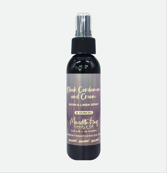 Black Cardamom & Cream Room & Linen Spray Meredith Bay Candle Co