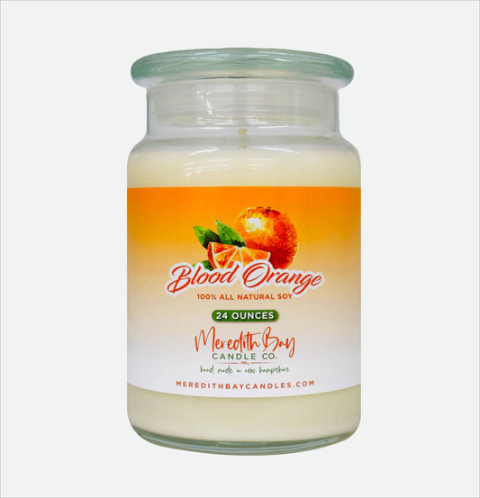 Blood Orange Soy Candle Soy Candle Meredith Bay Candle Co 24.0 Oz