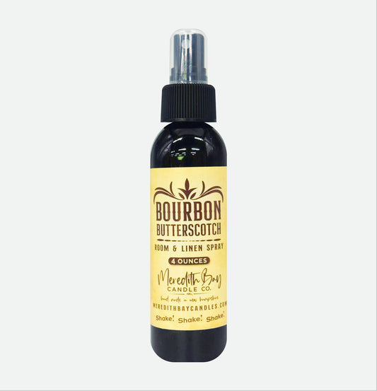 Bourbon Butterscotch Room & Linen Spray Meredith Bay Candle Co