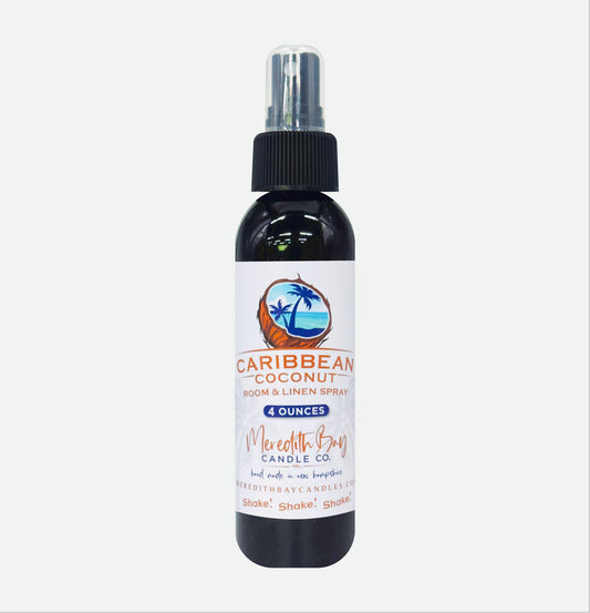 Caribbean Coconut Room & Linen Spray Meredith Bay Candle Co