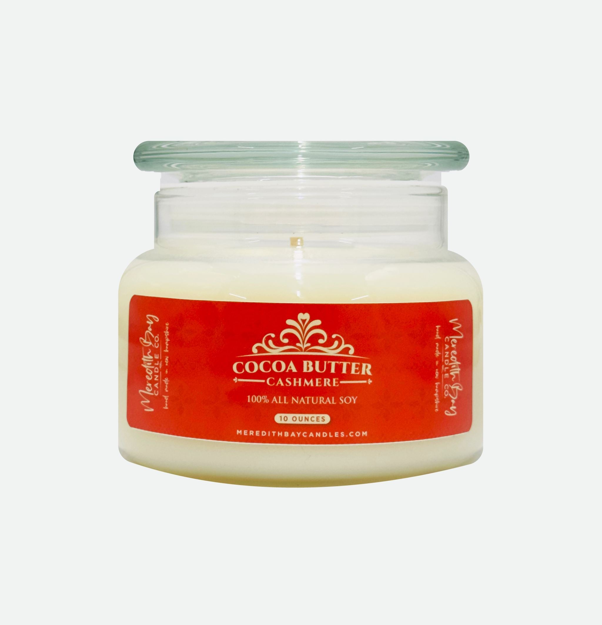 Cocoa Butter Cashmere Soy Candle Meredith Bay Candle Co 10.0 Oz