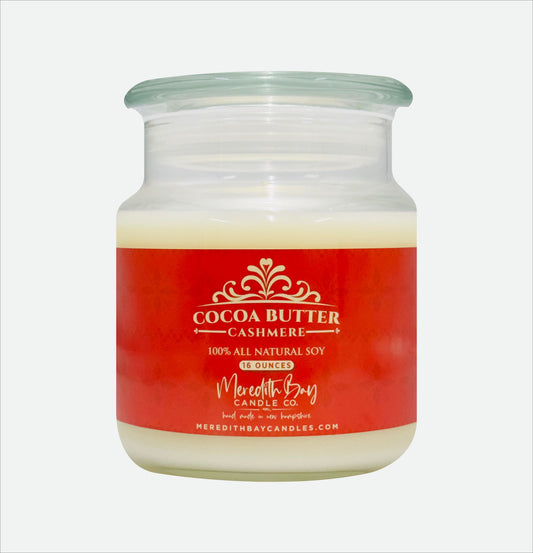 Cocoa Butter Cashmere Soy Candle Meredith Bay Candle Co 16.0 Oz
