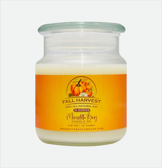 Fall Harvest Soy Candle Meredith Bay Candle Co 16 Oz