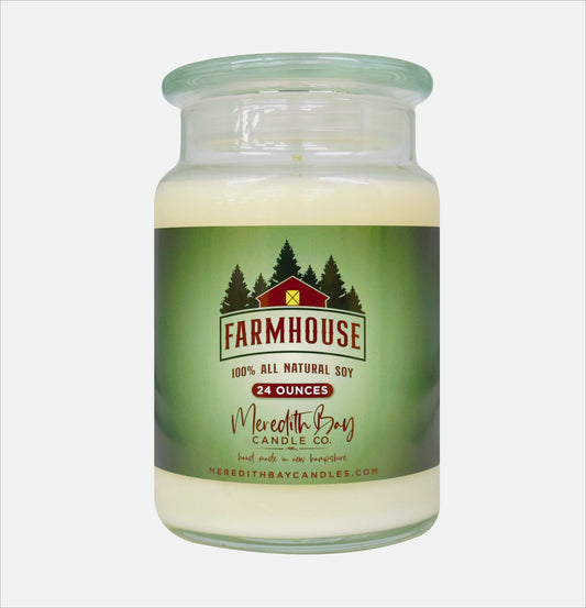 Farmhouse Soy Candle Meredith Bay Candle Co 24 Oz