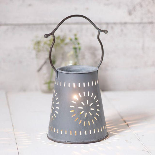 Farmhouse Wax Warmer in Weathered Zinc Wax Warmer Irvins Tinware
