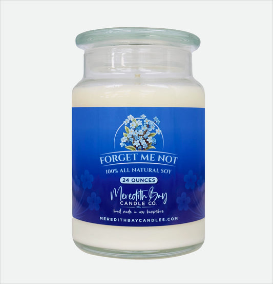 Forget Me Not Soy Candle Meredith Bay Candle Co 24 Oz