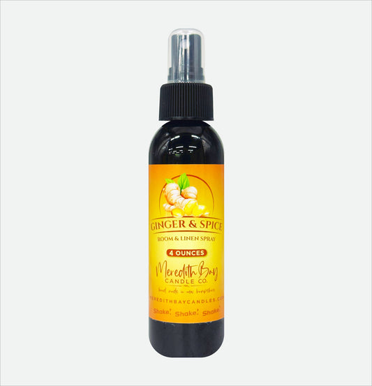 Ginger & Spice Room & Linen Spray Meredith Bay Candle Co