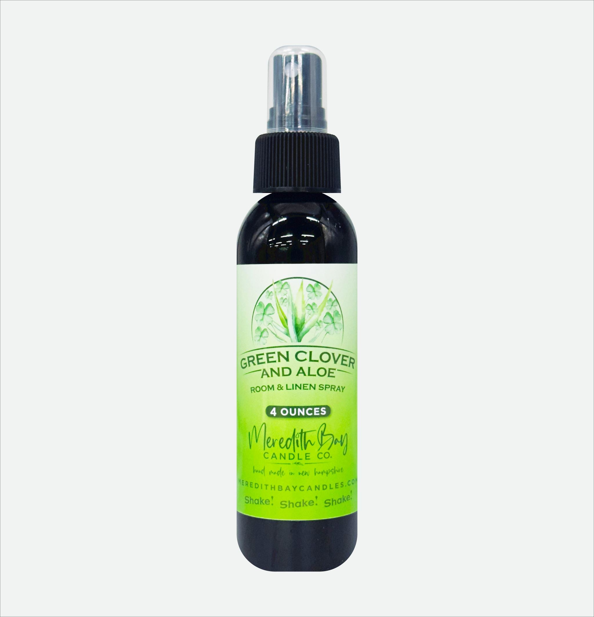 Green Clover & Aloe Room & Linen Spray Meredith Bay Candle Co
