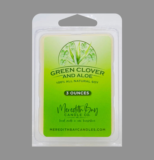 Green Clover & Aloe Wax Melt Meredith Bay Candle Co