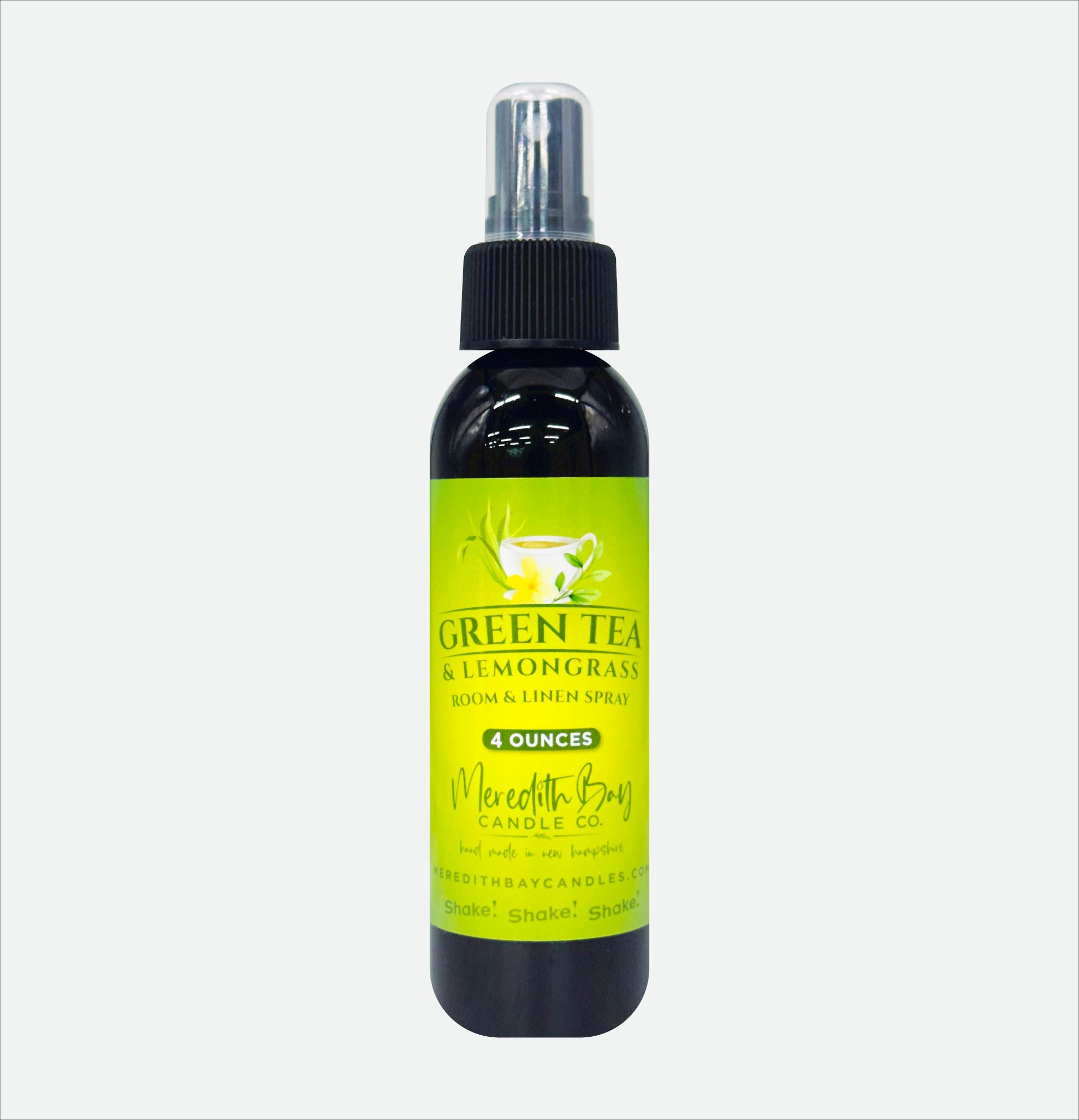 Green Tea and Lemongrass Room & Linen Spray Meredith Bay Candle Co