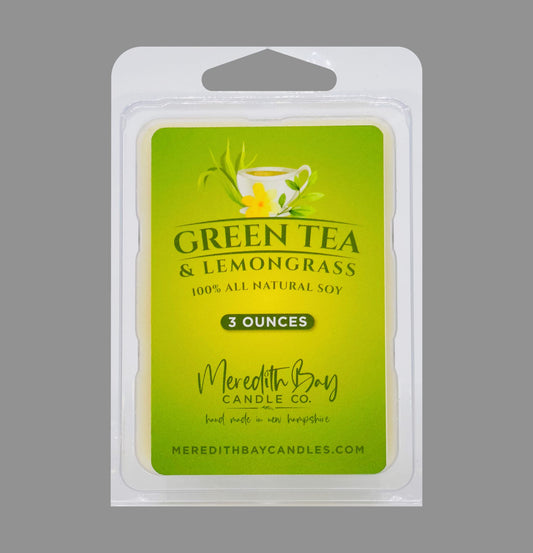 Green Tea and Lemongrass Wax Melt Meredith Bay Candle Co 
