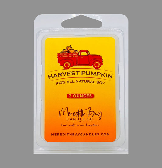 Harvest Pumpkin Wax Melt Meredith Bay Candle Co