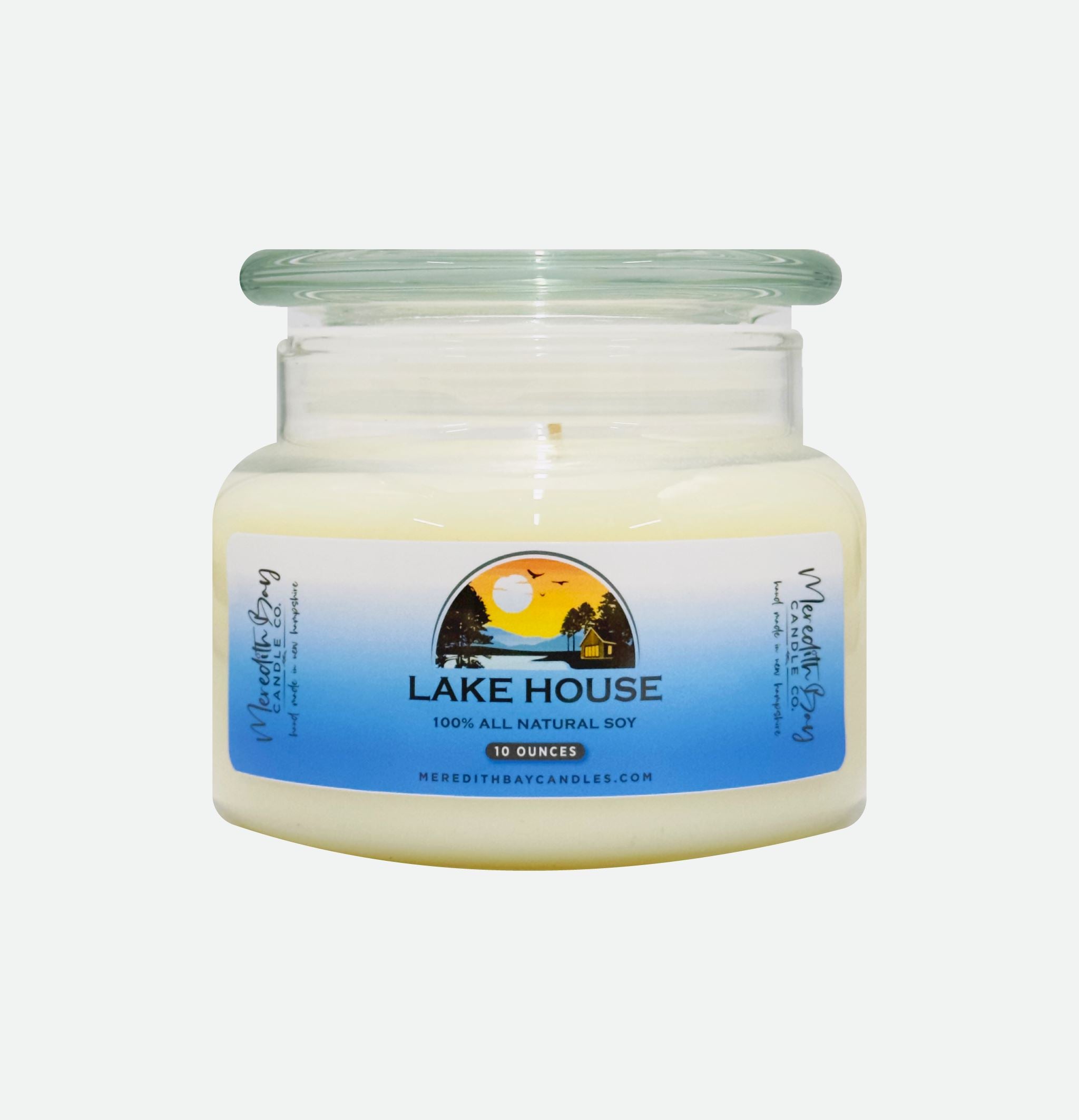 Lake House Soy Candle Meredith Bay Candle Co 10 Oz