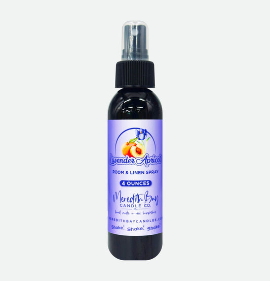 Lavender Apricot Room & Linen Spray Meredith Bay Candle Co