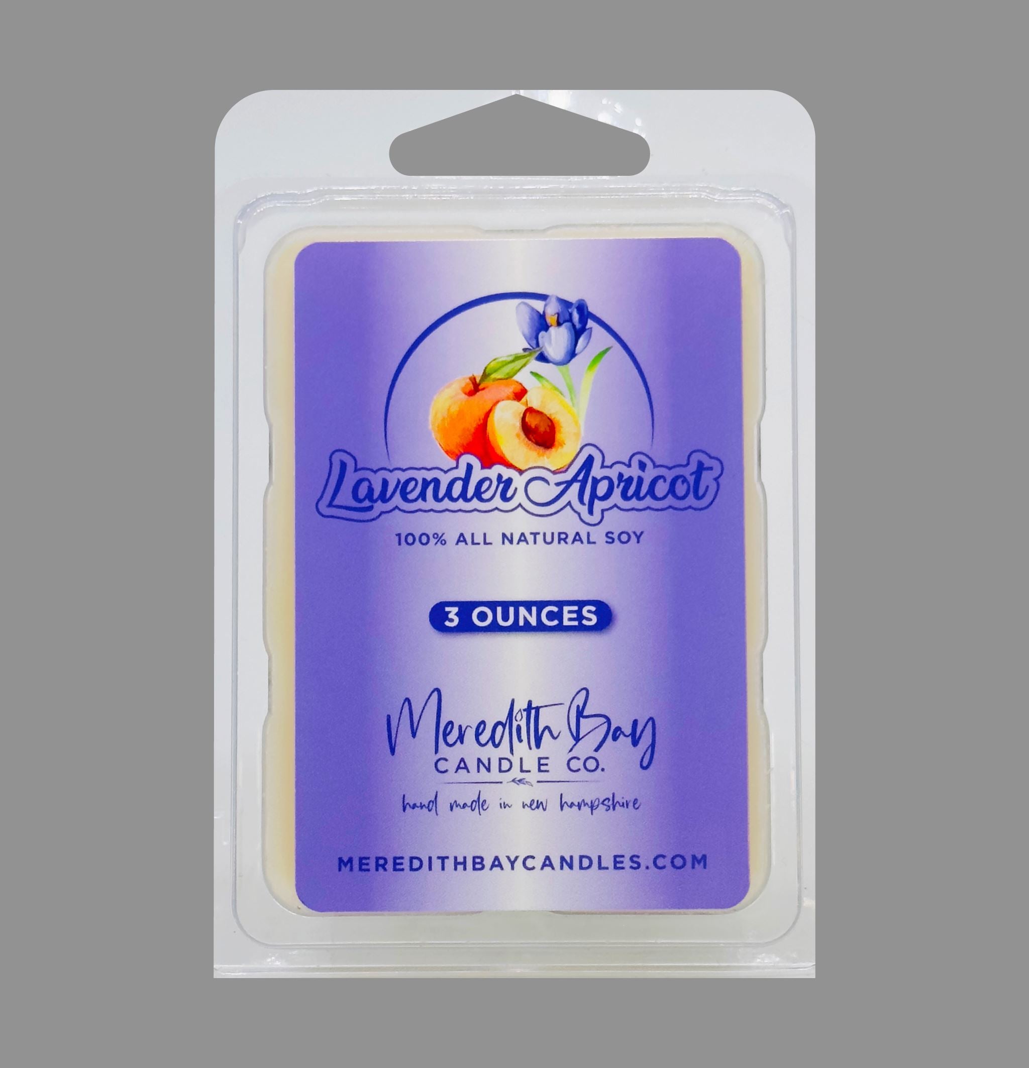 Lavender Apricot Wax Melt Meredith Bay Candle Co