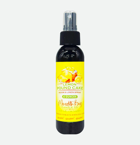 Lemon Pound Cake Room & Linen Spray Meredith Bay Candle Co
