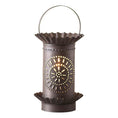 Load image into Gallery viewer, Mini Wax Warmer with Chisel in Kettle Black Punched Tin Wax Warmer Irvins Tinware