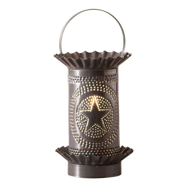 Mini Wax Warmer with Regular Star in Country Tin Wax Warmer Irvins Tinware