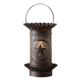 Load image into Gallery viewer, Mini Wax Warmer with Regular Star in Kettle Black Punched Tin Wax Warmer Irvins Tinware
