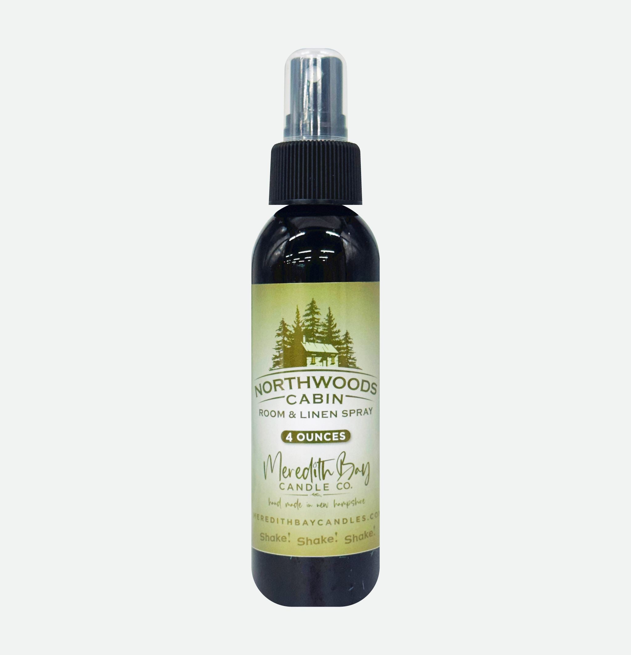 Northwoods Cabin Room & Linen Spray Room & Linen Spray Meredith Bay Candle Co