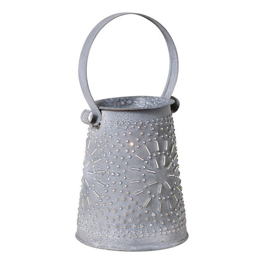 Original Wax Melter in Weathered Zinc Wax Warmer Irvins Tinware