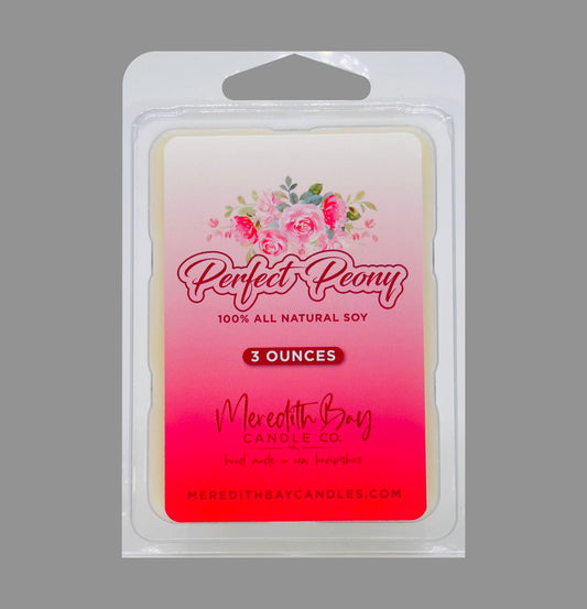 Perfect Peony Wax Melt Meredith Bay Candle Co