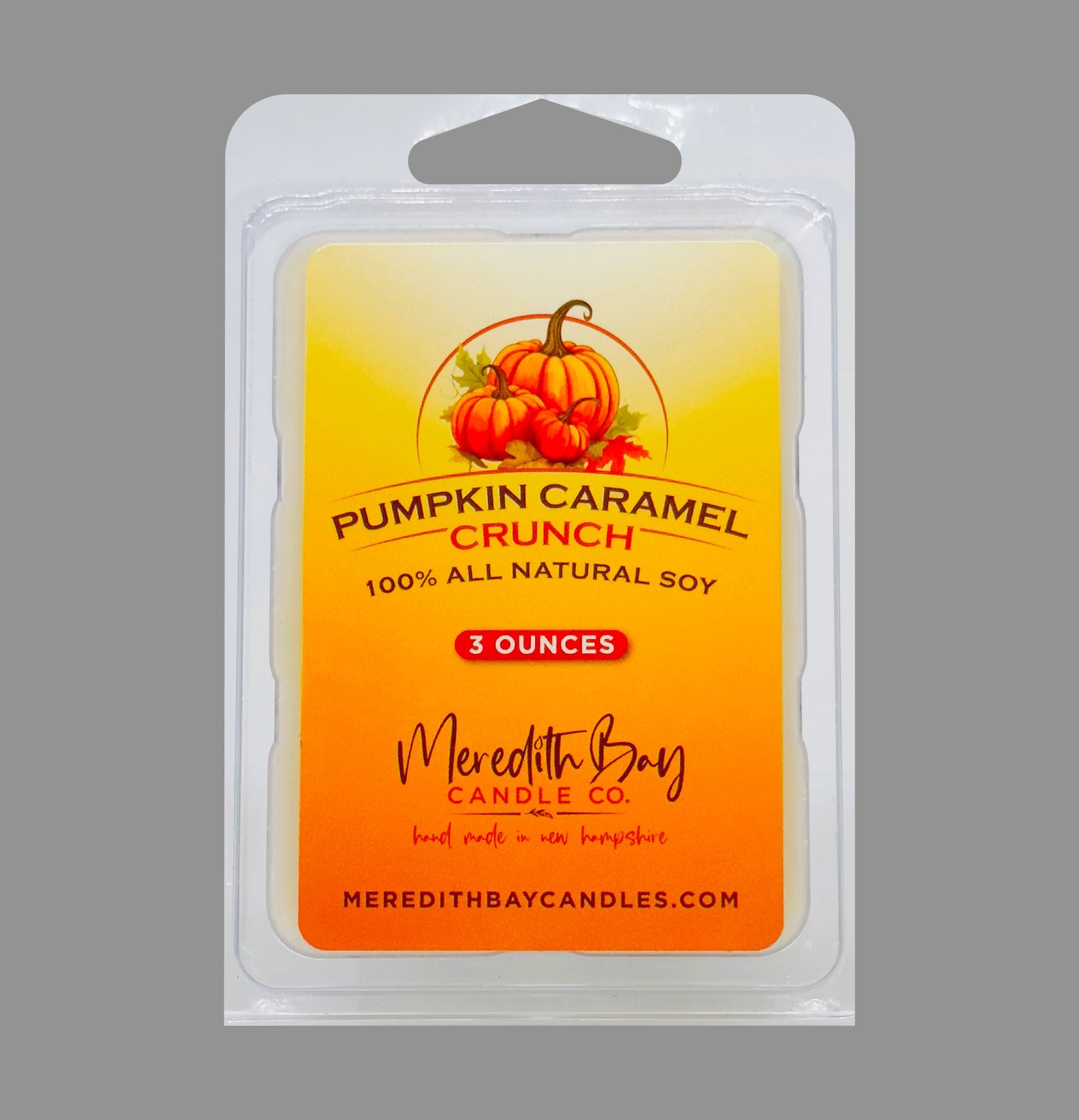 Pumpkin Caramel Crunch Wax Melt Meredith Bay Candle Co