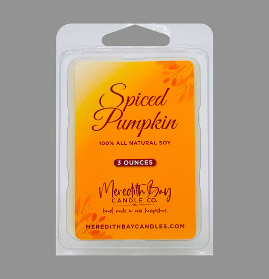 Spiced Pumpkin Wax Melt Meredith Bay Candle Co