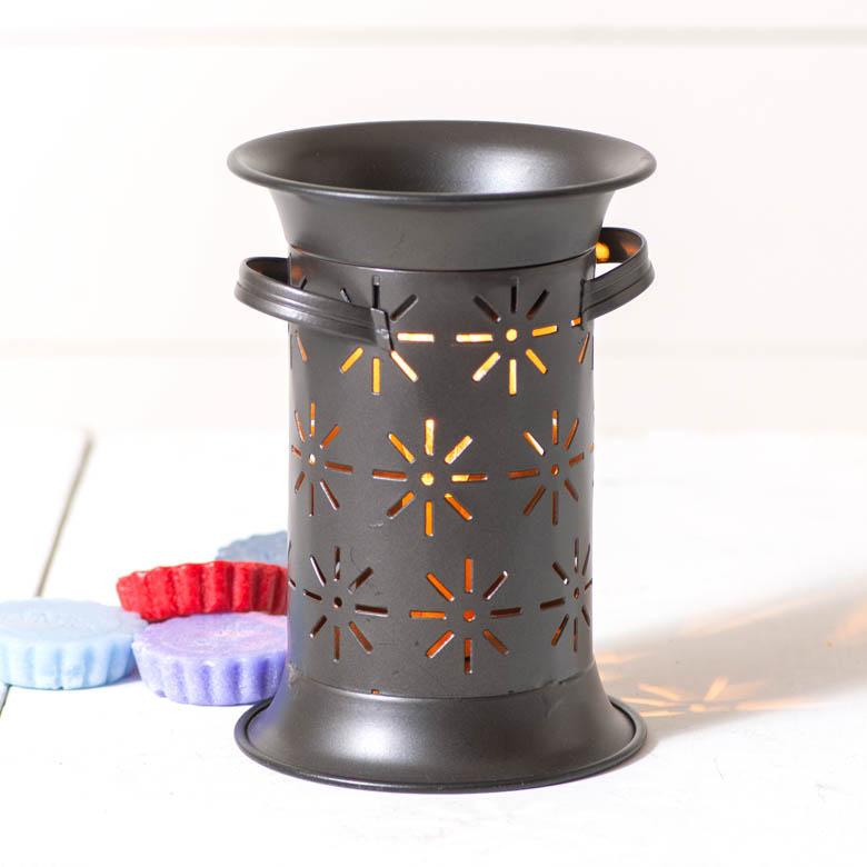 Starburst Wax Warmer in Smokey Black Wax Warmer Irvins Tinware