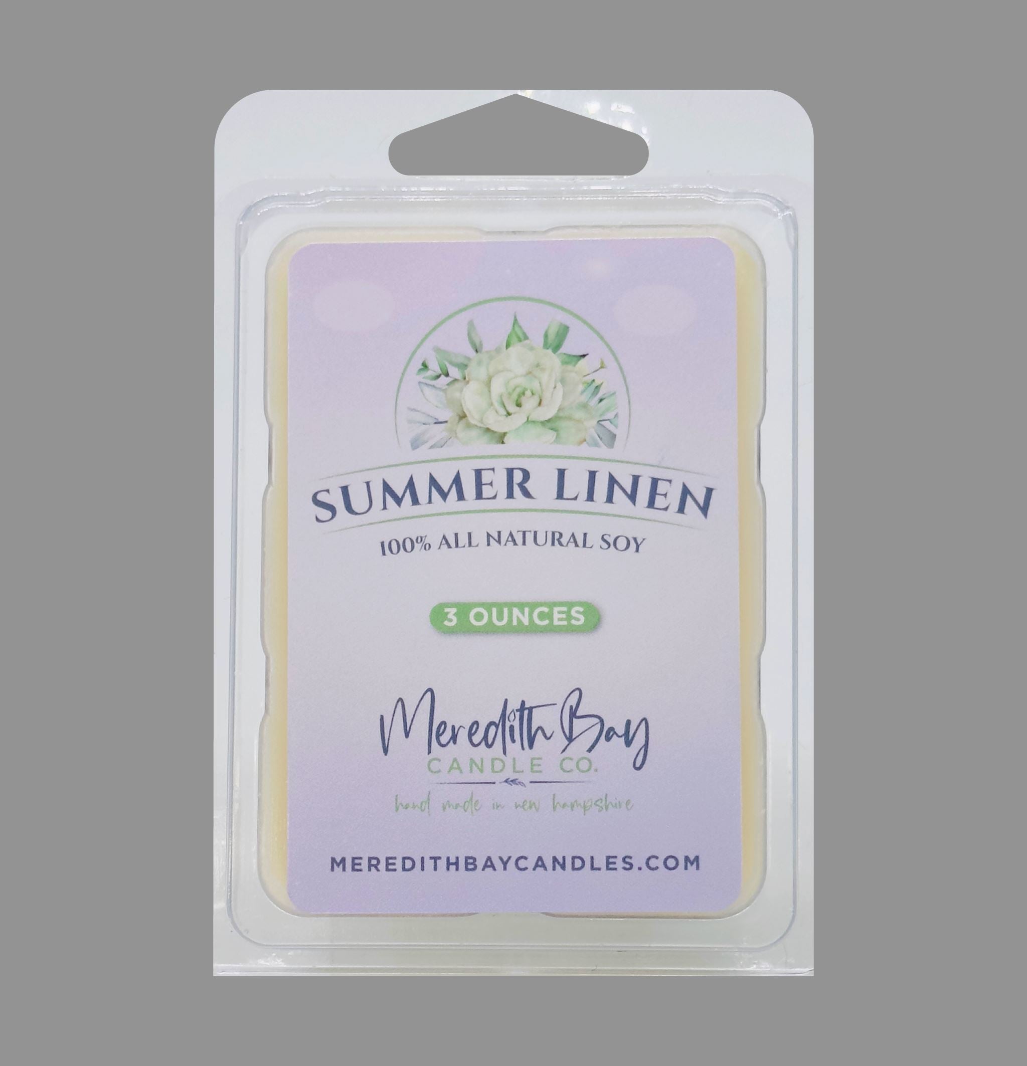Summer Linen Wax Melt Meredith Bay Candle Co