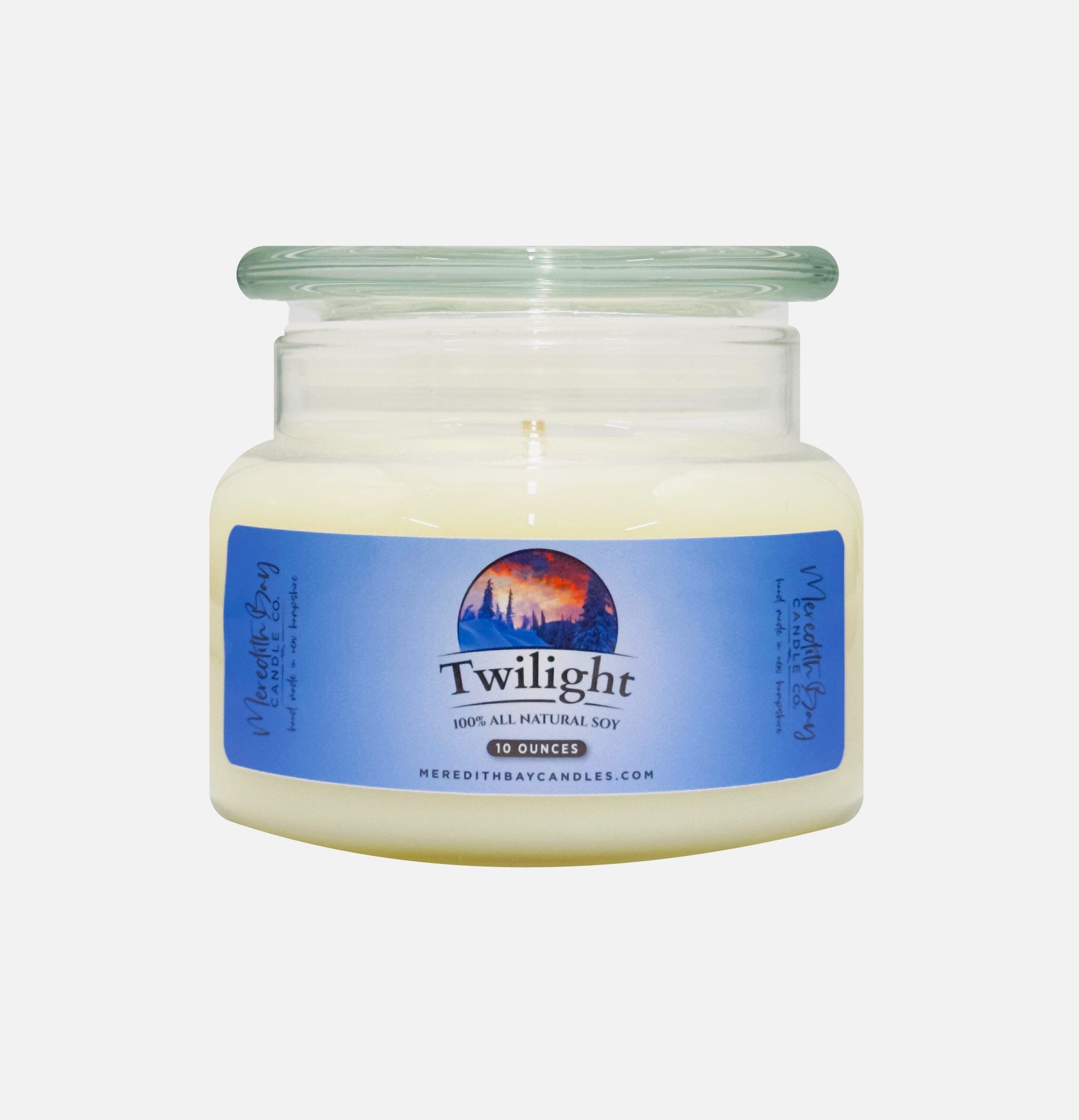 Twilight Soy Candle Meredith Bay Candle Co 10 Oz