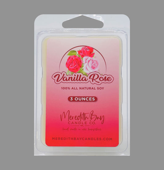 Vanilla Rose Wax Melt Meredith Bay Candle Co