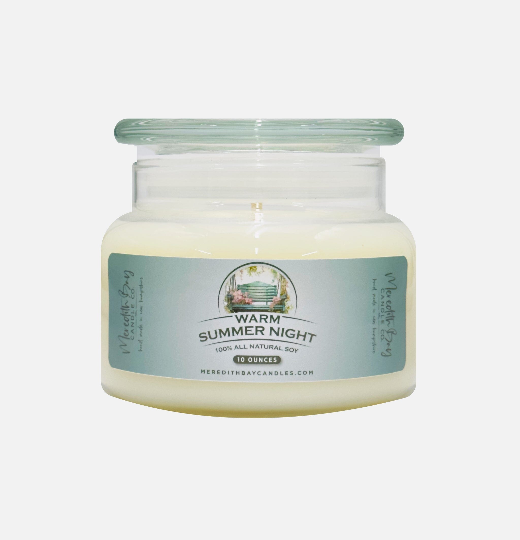 Warm Summer Night Soy Candle Meredith Bay Candle Co 10 Oz