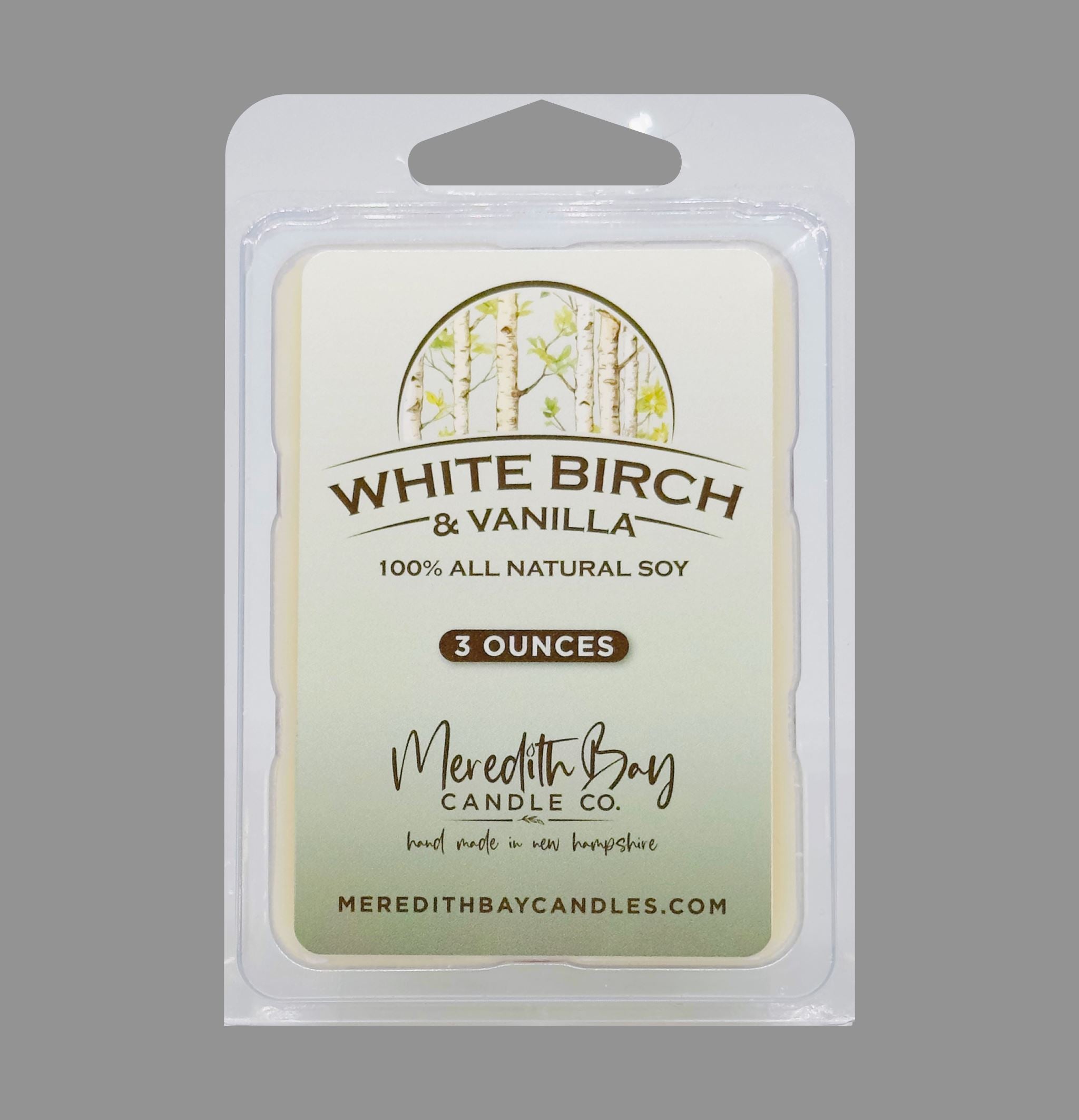 White Birch & Vanilla Wax Melt Meredith Bay Candle Co