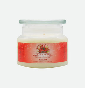 Balsam & Berries Soy Candle Meredith Bay Candle Co 10 Oz 