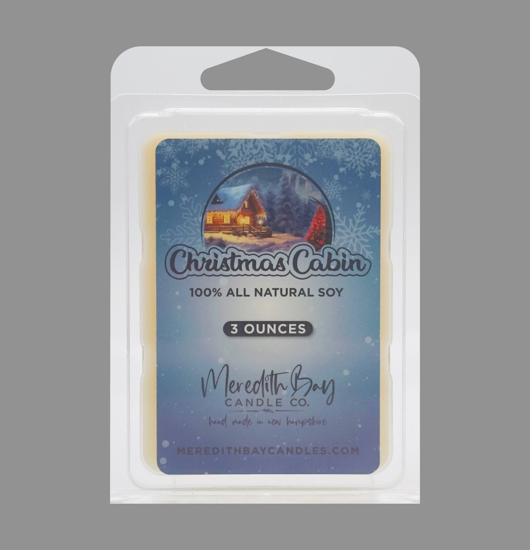 Christmas Cabin Wax Melt Meredith Bay Candle Co 