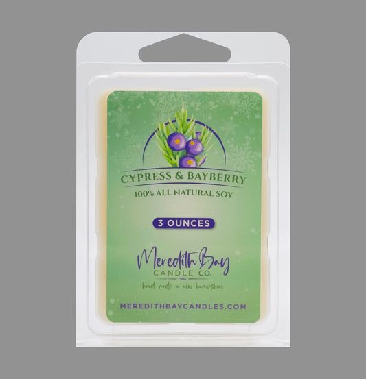 Cypress & Bayberry Wax Melt Meredith Bay Candle Co 