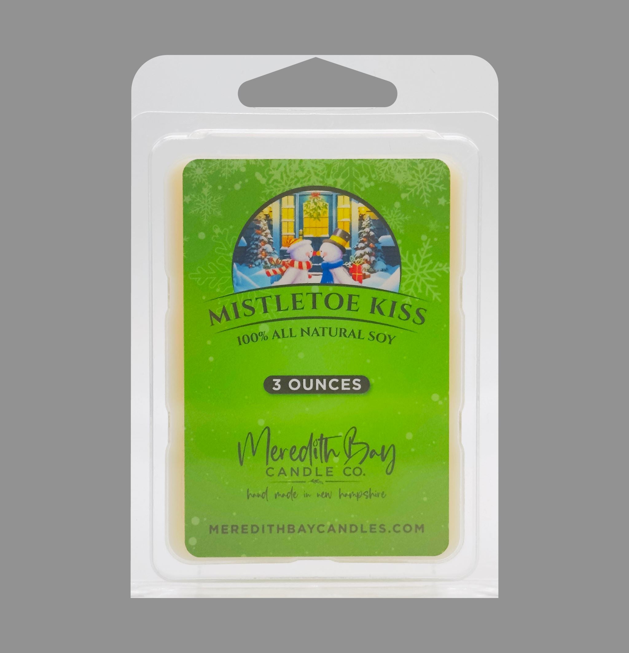 Mistletoe Kiss Wax Melt Meredith Bay Candle Co 