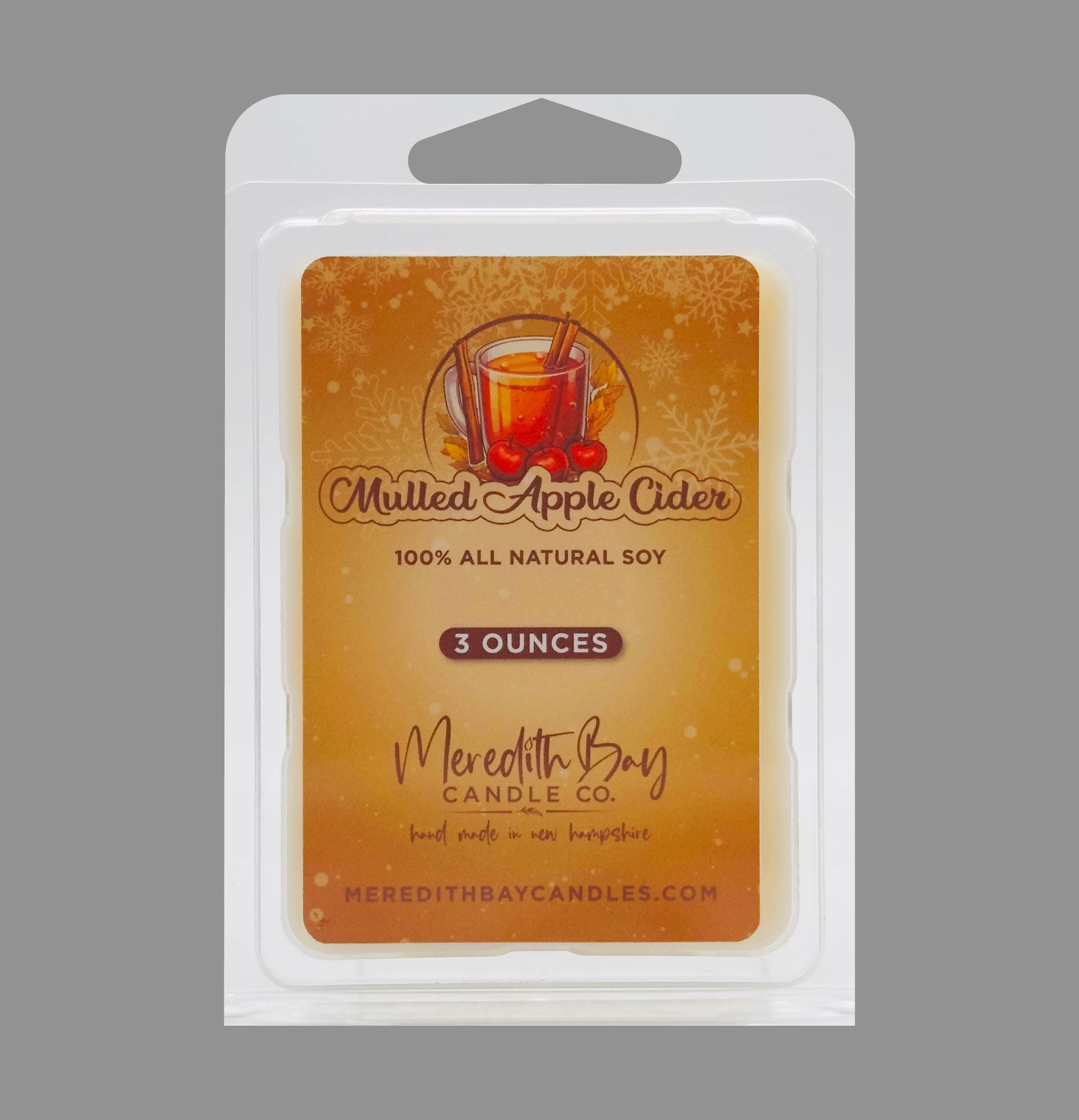 Mulled Apple Cider Wax Melt Meredith Bay Candle Co 