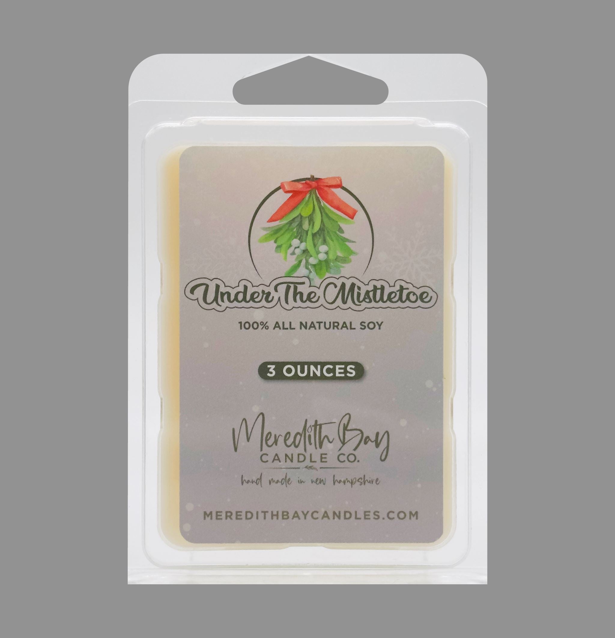 Under the Mistletoe Wax Melt Meredith Bay Candle Co 