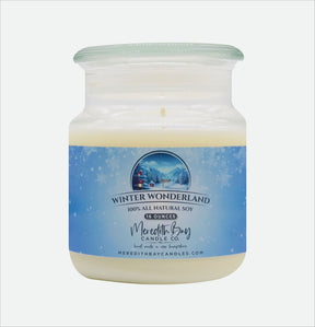 Winter Wonderland Soy Candle Meredith Bay Candle Co 16 Oz 