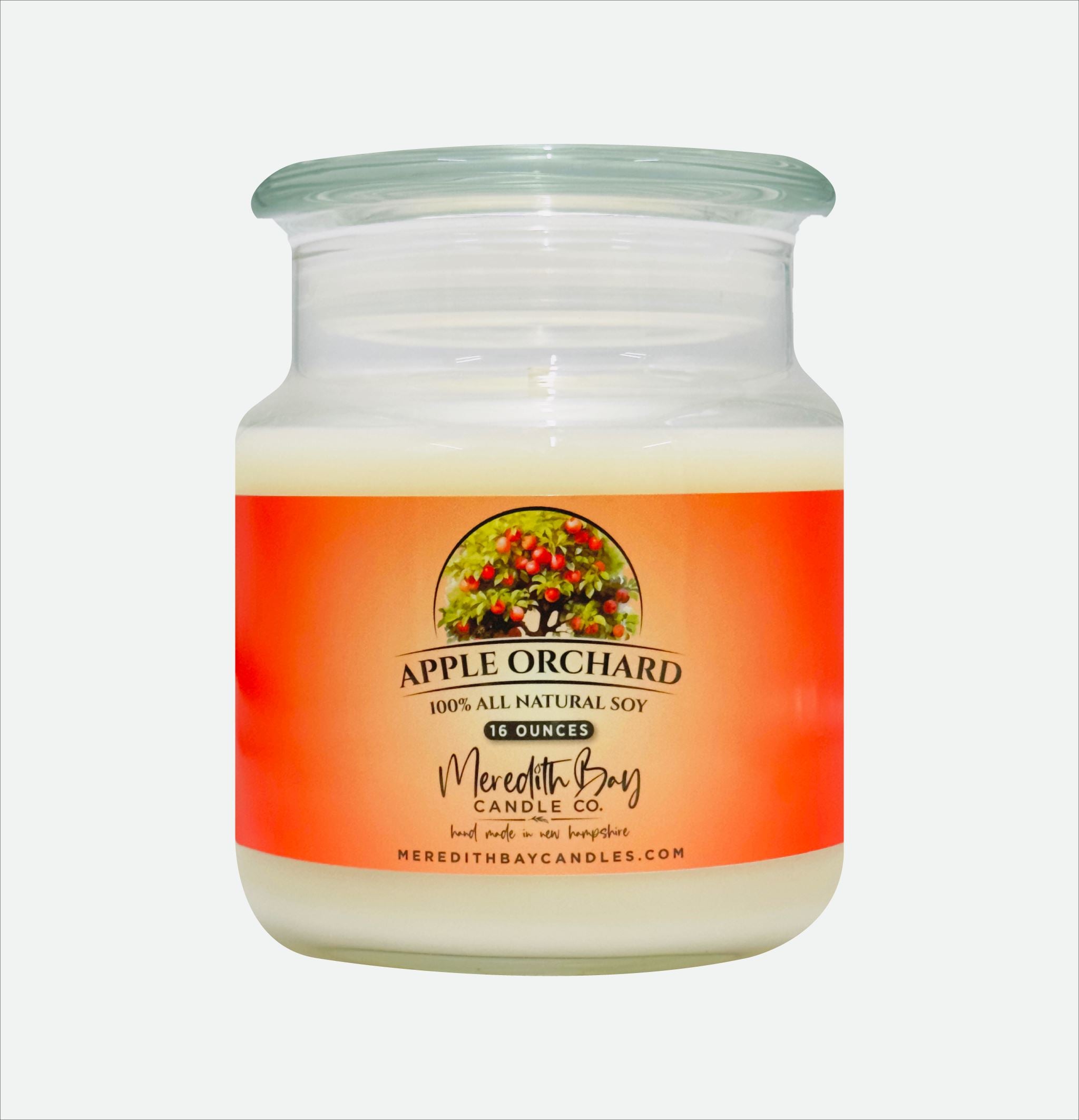 Apple Orchard Soy Candle Soy Candle Meredith Bay Candle Co 16.0 Oz 