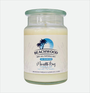 Beachwood Soy Candle Soy Candle Meredith Bay Candle Co 24 Oz 