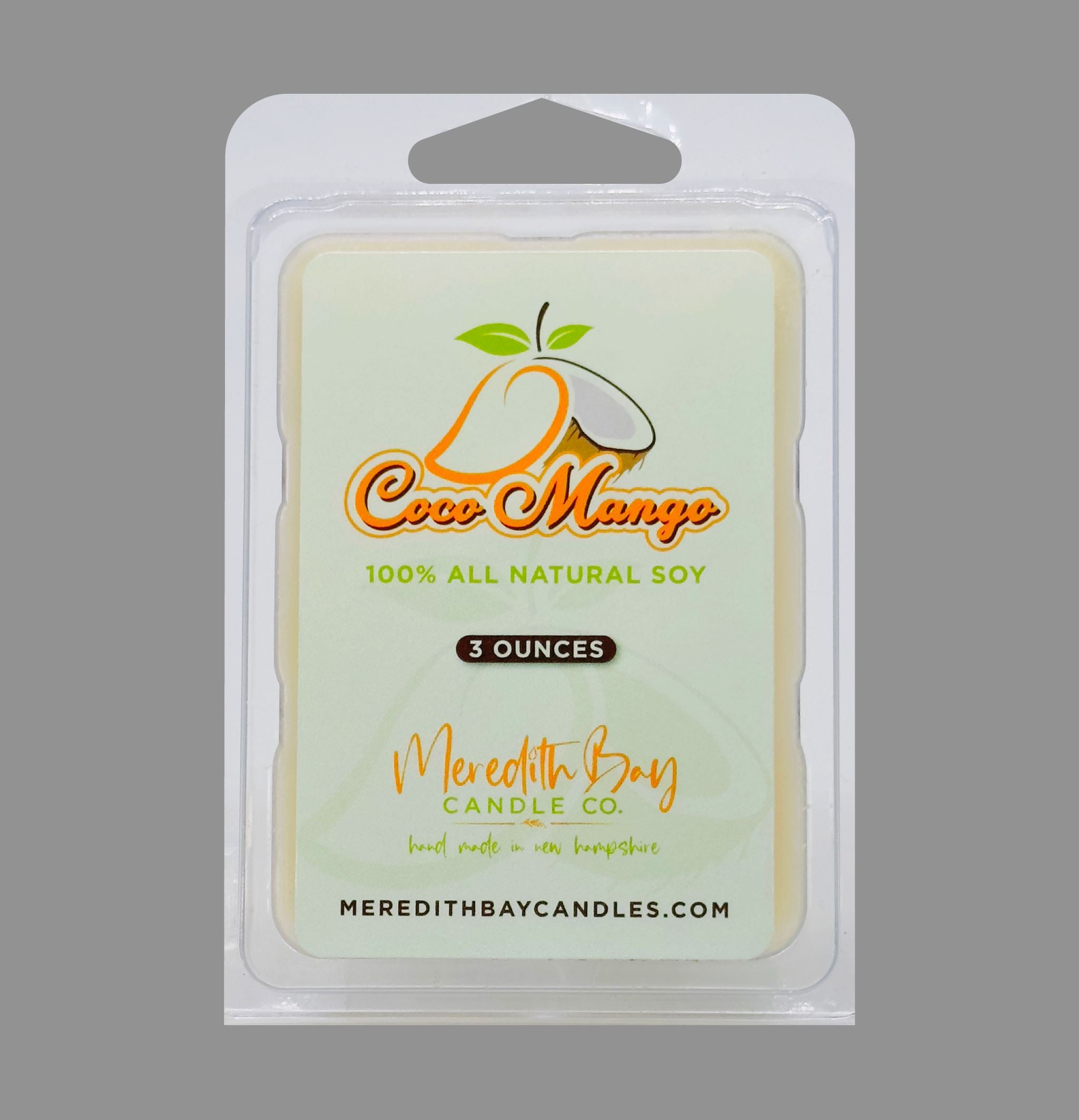 Coco Mango Wax Melt Meredith Bay Candle Co 