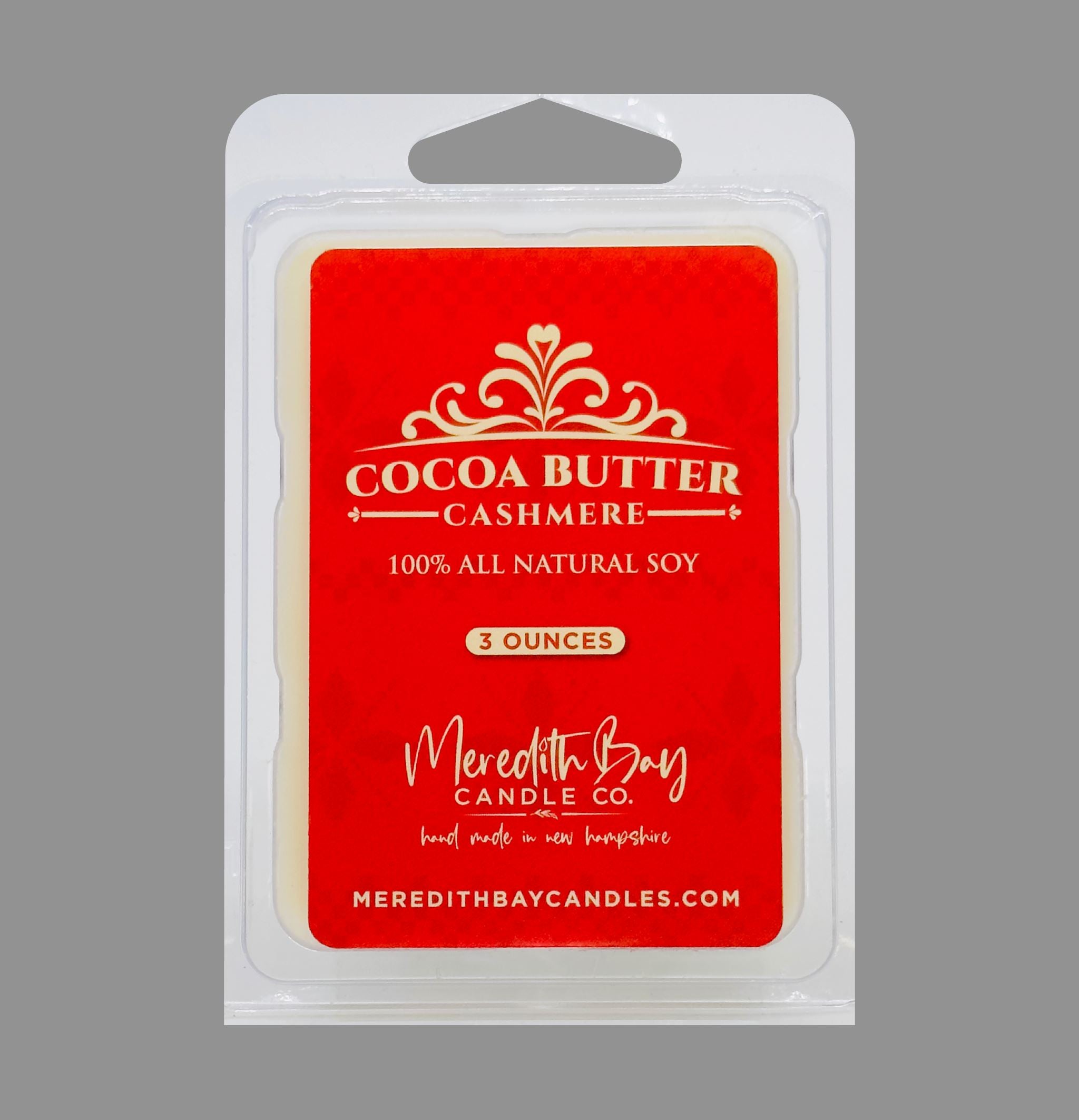 Cocoa Butter Cashmere Wax Melt Meredith Bay Candle Co 