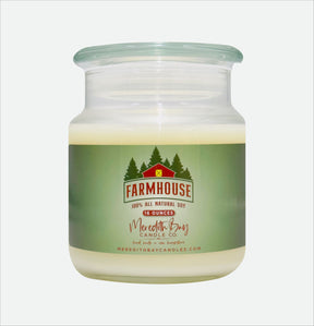 Farmhouse Soy Candle Meredith Bay Candle Co 16 Oz 